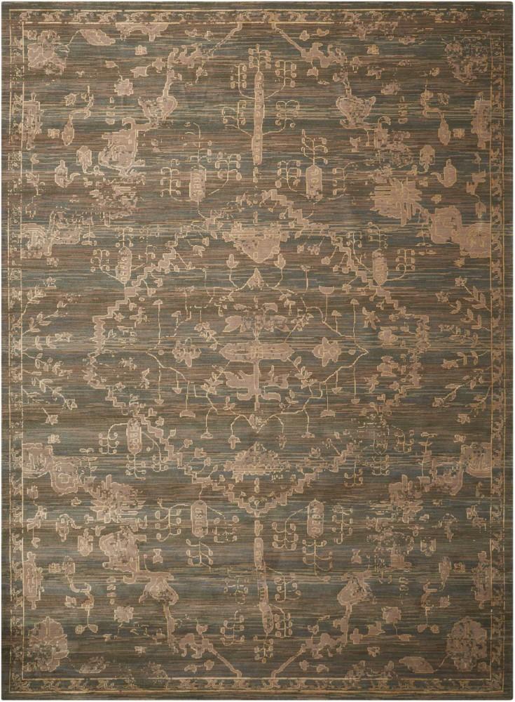 Nourison - Silk Elements SKE30 Blue 99in x 13 Rug - SKE30-99446188809_CLOSEOUT veiw 1