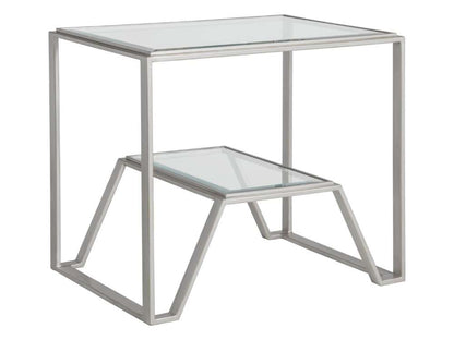 Artistica Home - Metal Designs Byron Rectangular End Table - Argento - 01-2230-955-46 veiw 1