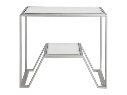 Artistica Home - Metal Designs Byron Rectangular End Table - Argento - 01-2230-955-46 veiw 2