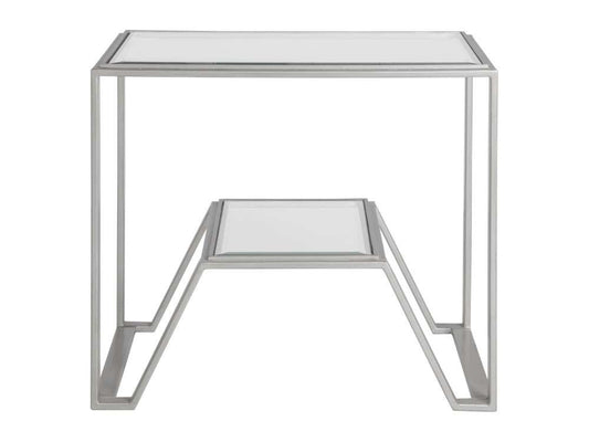 Artistica Home - Metal Designs Byron Rectangular End Table - Argento - 01-2230-955-46 veiw 2
