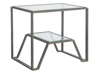 Artistica Home - Metal Designs Byron Rectangular End Table - St Laurent finish - 01-2230-955-44 veiw 1