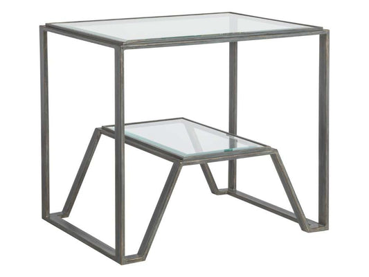 Artistica Home - Metal Designs Byron Rectangular End Table - St Laurent finish - 01-2230-955-44 veiw 1