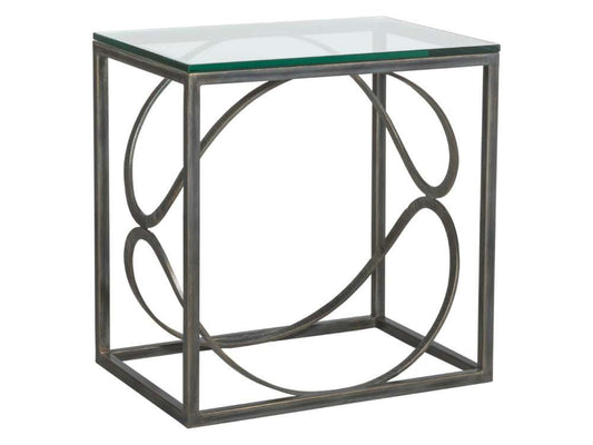 Artistica Home - Metal Designs Ellipse Rectangular End Table - St Laurent finish - 01-2234-955-44 veiw 1