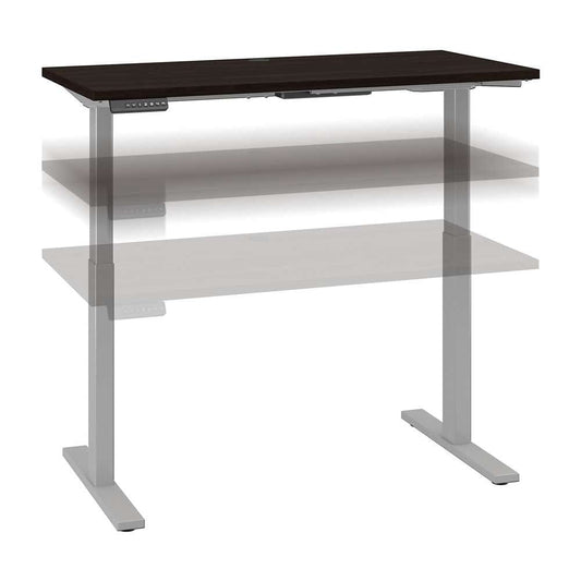 Bush Business Furniture - Move 60 Series 48W x 24D Electric Height Adjustable Standing Desk in Black Walnut with Cool Gray Metallic Base - M6S4824BWSK veiw 1