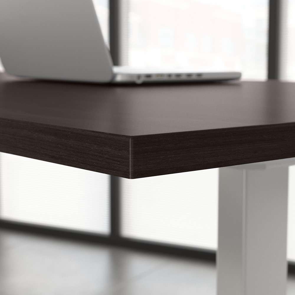 Bush Business Furniture - Move 60 Series 48W x 24D Electric Height Adjustable Standing Desk in Black Walnut with Cool Gray Metallic Base - M6S4824BWSK veiw 3