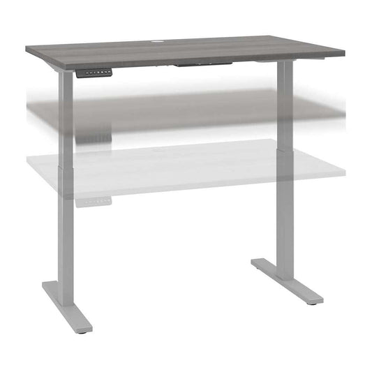 Bush Business Furniture - Move 60 Series 48W x 24D Electric Height Adjustable Standing Desk in Platinum Gray with Cool Gray Metallic Base - M6S4824PGSK veiw 1