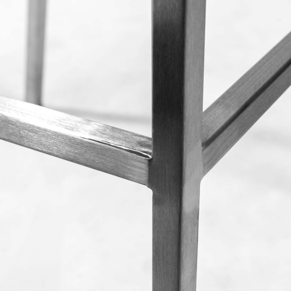 Euro Style - Scott Counter Stool in White and Brushed Stainless Steel (Set of 2) - 80955WHT veiw 8