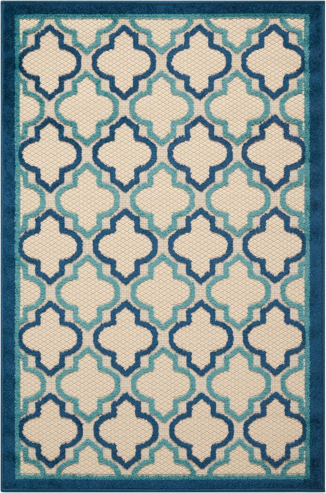 Nourison - Aloha ALH06 Navy 28in x 4 Indoor-outdoor Area Rug - ALH06-99446299079_CLOSEOUT veiw 1