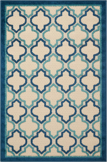 Nourison - Aloha ALH06 Navy 28in x 4 Indoor-outdoor Area Rug - ALH06-99446299079_CLOSEOUT veiw 1