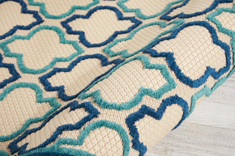 Nourison - Aloha ALH06 Navy 28in x 4 Indoor-outdoor Area Rug - ALH06-99446299079_CLOSEOUT veiw 3