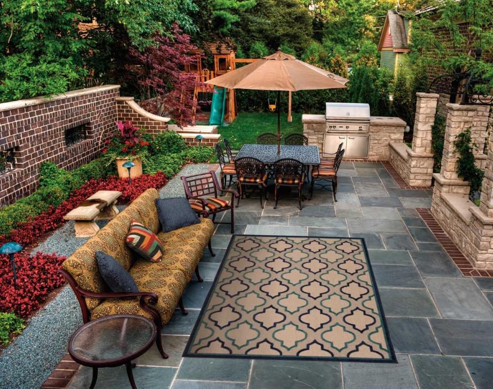 Nourison - Aloha ALH06 Navy 36in x 56in Indoor-outdoor Area Rug - ALH06-99446242754_CLOSEOUT veiw 2