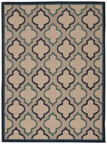 Nourison - Aloha ALH06 Navy 710in x 106in Oversized Indoor-outdoor Rug - ALH06-99446242785_CLOSEOUT veiw 1