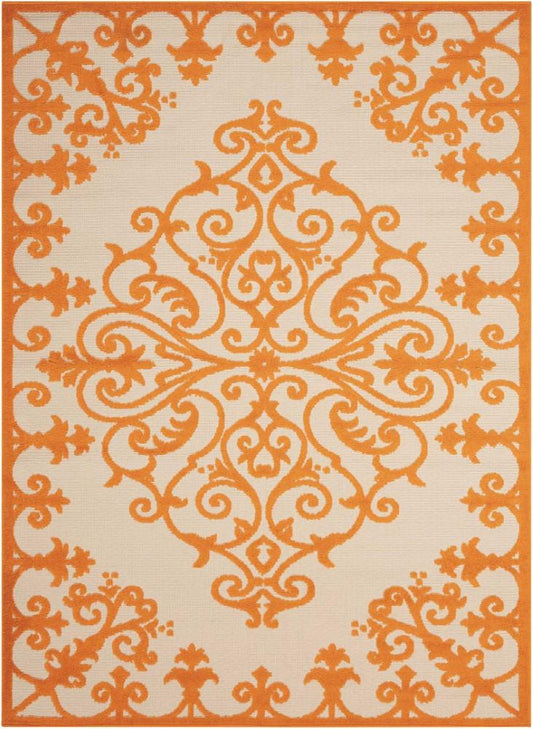 Nourison - Aloha ALH12 Orange 96in x 13 Oversized Indoor-outdoor Rug - ALH12-99446243003_CLOSEOUT veiw 1