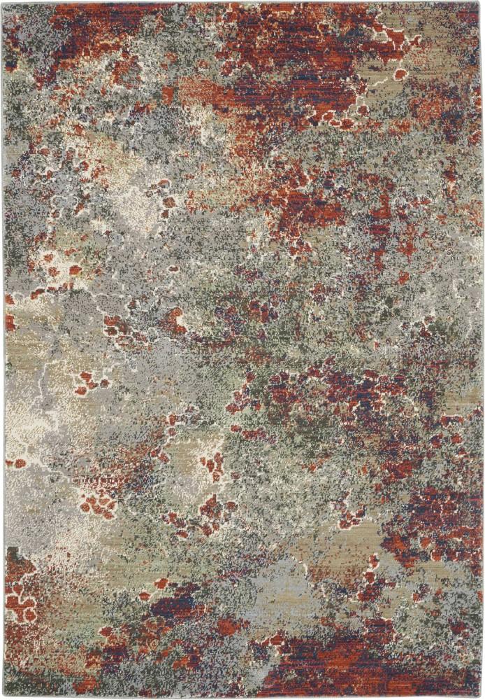 Nourison - Artworks ATW02 Grey Multicolor 56in x 8 Abstract Area Rug - ATW02-99446710727 - CLOSEOUT veiw 1