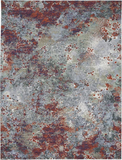 Nourison - Artworks ATW02 Grey Multicolor 96in x 126in Rug - ATW02-99446710758_CLOSEOUT veiw 1
