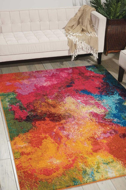 Nourison - Celestial CES04 Multicolor 53in x 73in Colorful Area Rug - CES04-99446337863 veiw 2