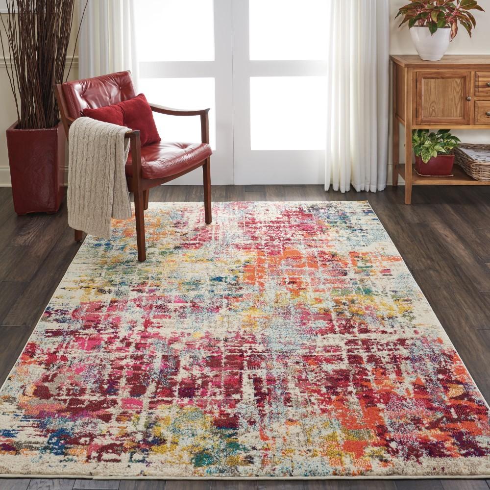 Nourison - Celestial CES13 Multicolor 53in x 73in Colorful Area Rug - CES13-99446462534 veiw 2