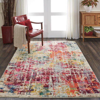 Nourison - Celestial CES13 Multicolor 53in x 73in Colorful Area Rug - CES13-99446462534 veiw 2