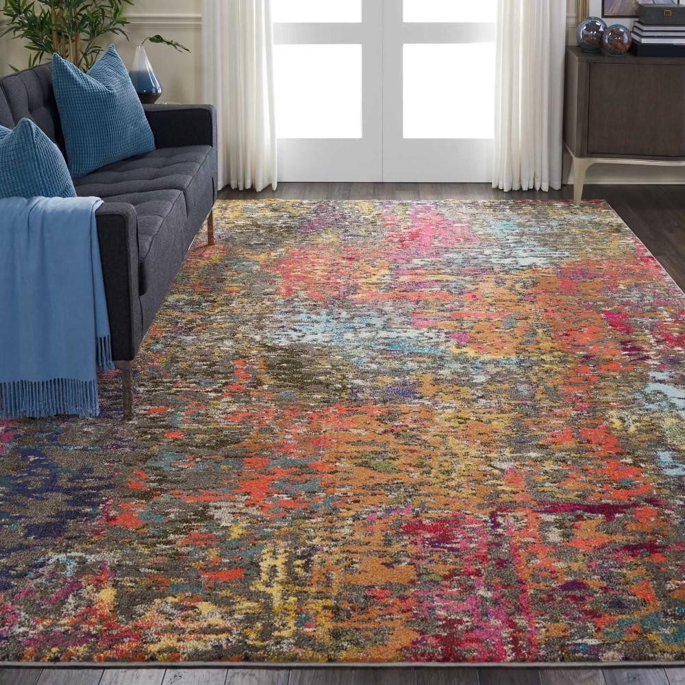 Nourison - Celestial CES14 Multicolor 710in x 106in Oversized Rug - CES14-99446462596 veiw 2