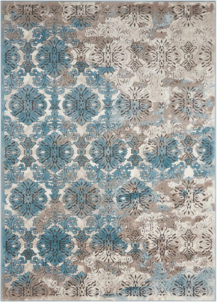 Nourison - Karma KRM05 Blue and White 39in x 59in Area Rug - KRM05-99446339751_CLOSEOUT veiw 1