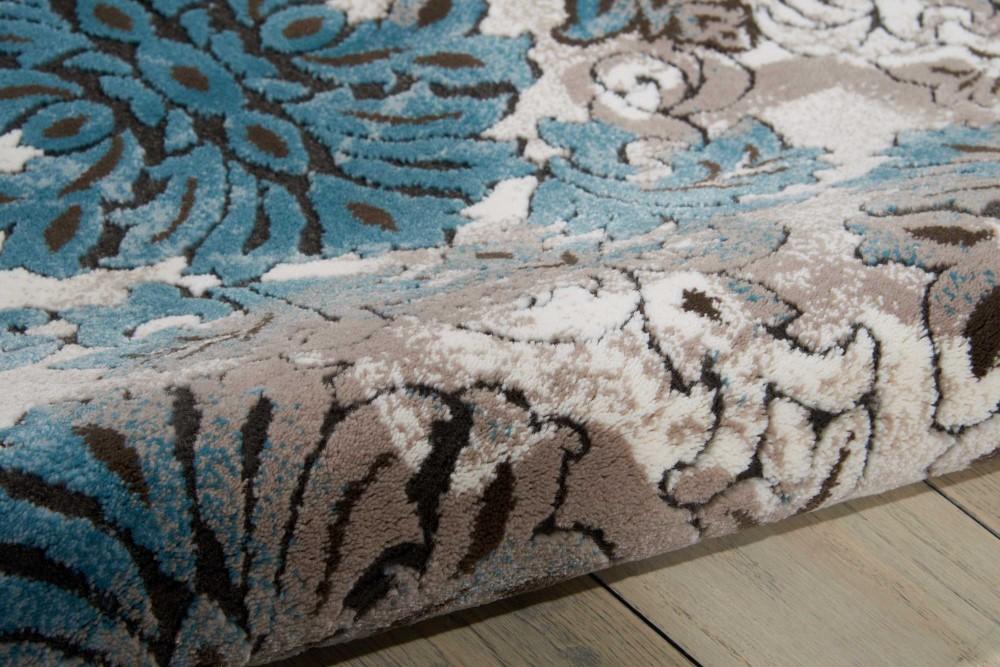Nourison - Karma KRM05 Blue and White 39in x 59in Area Rug - KRM05-99446339751_CLOSEOUT veiw 2
