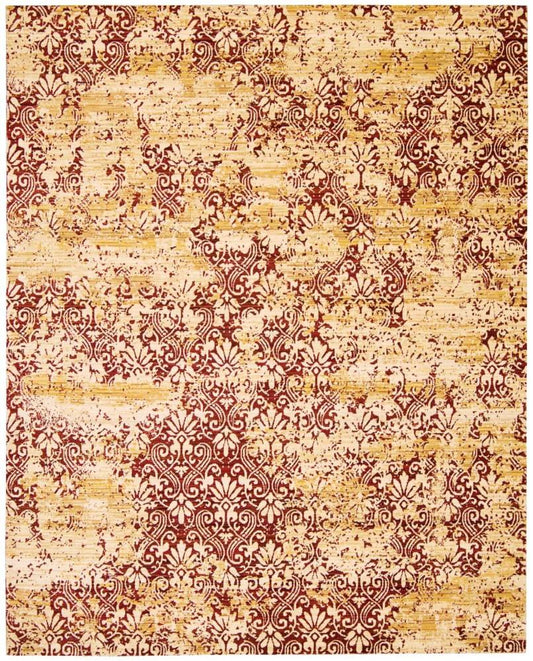 Nourison - Rhapsody RH005 Yellow and Red 86in x 116in Rug - RH005-99446186942_CLOSEOUT veiw 1