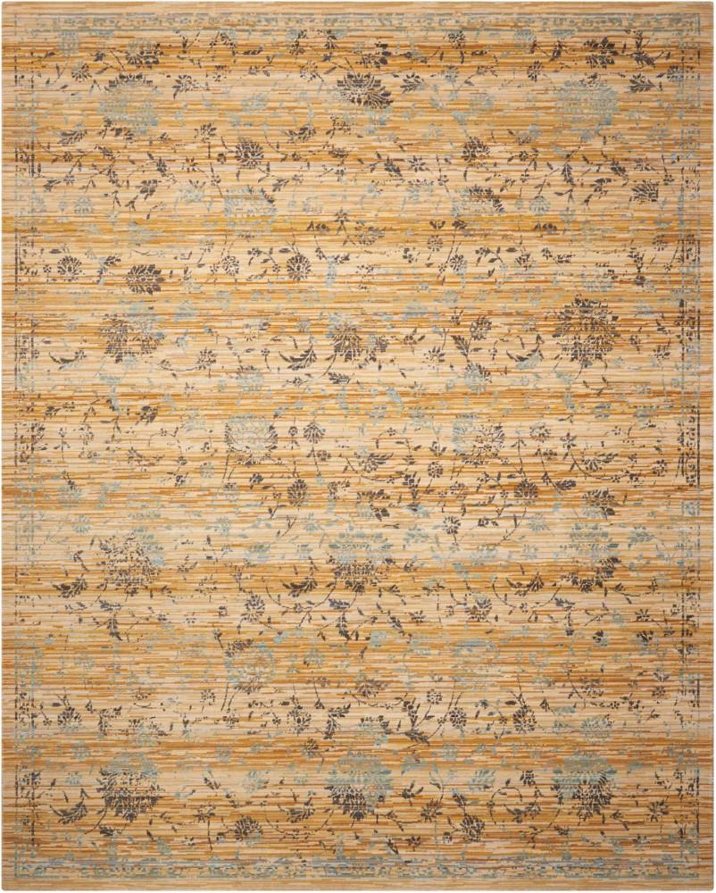 Nourison - Rhapsody RH013 Brown and White 86in x 116in Rug - RH013-99446187345_CLOSEOUT veiw 1