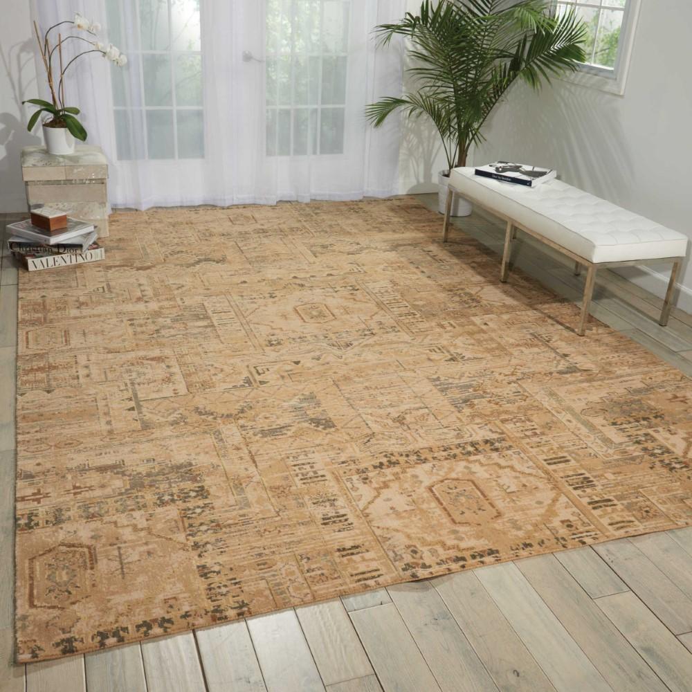 Nourison - Silk Elements SKE13 Beige 12x15 Rug - SKE13-99446189073_CLOSEOUT veiw 2