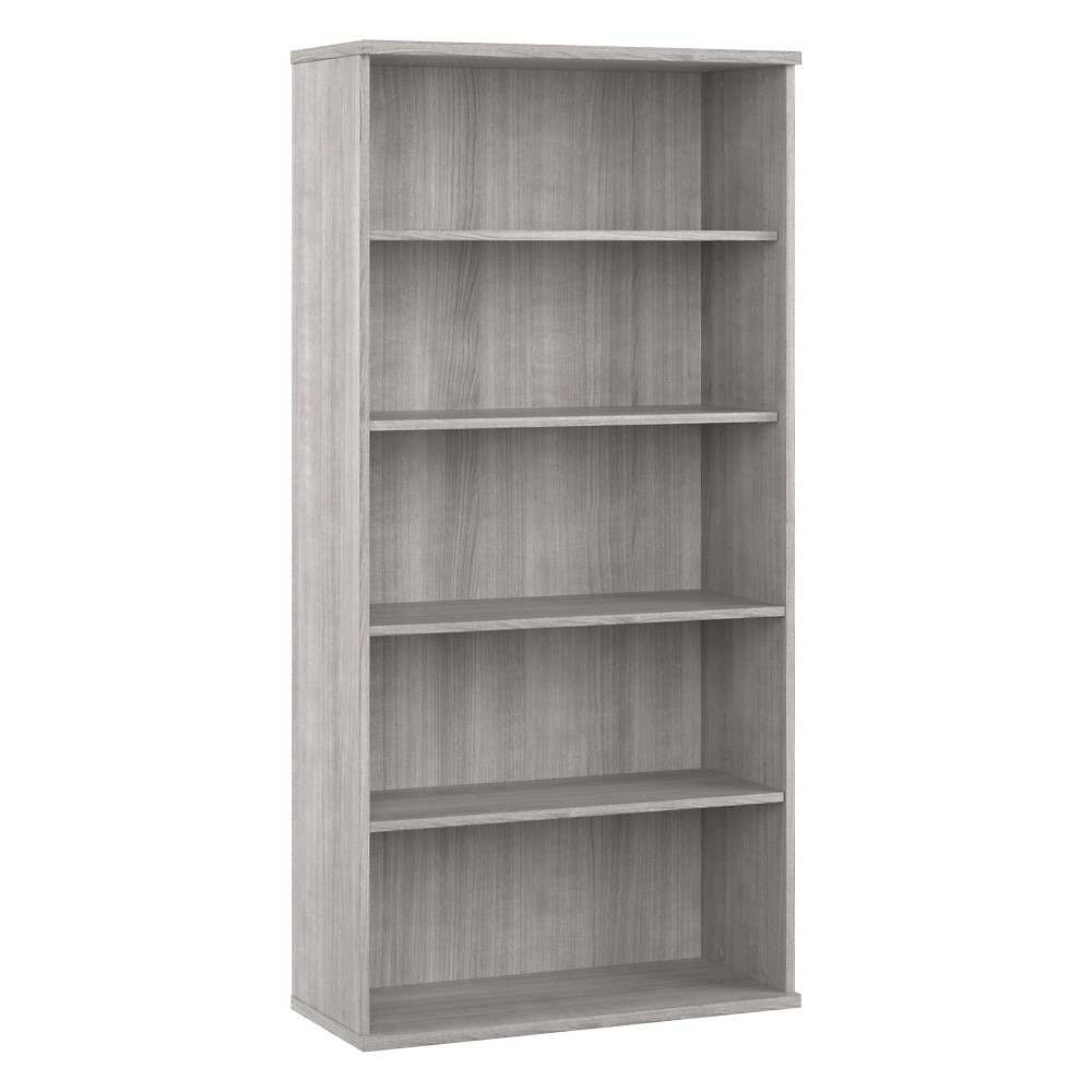 Bush Furniture - Studio A Tall 5 Shelf Bookcase in Platinum Gray - SDB7236PG-Z veiw 1