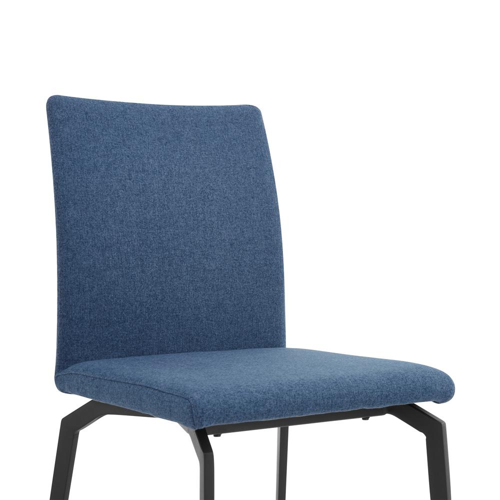 Armen Living - Lyon Blue Fabric and Metal Dining Room Chairs (Set of 2) - LCLYSIBLUE veiw 5