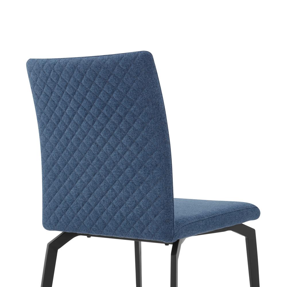 Armen Living - Lyon Blue Fabric and Metal Dining Room Chairs (Set of 2) - LCLYSIBLUE veiw 6