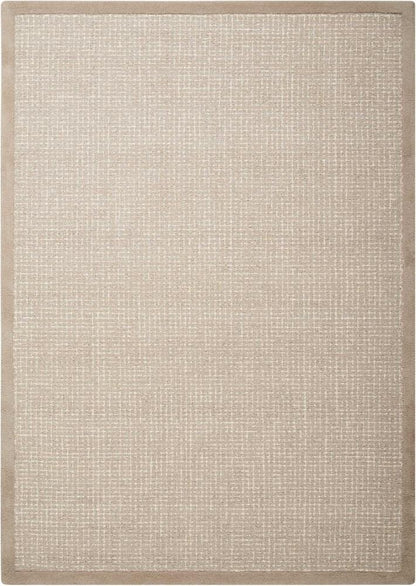 Kathy Ireland Home - River Brook KI809 Beige and White 79in x 99in Rug - KI809-99446371676_CLOSEOUT veiw 1