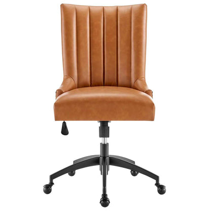 Modway - Empower Channel Tufted Vegan Leather Office Chair - EEI-4577-BLK-TAN veiw 5