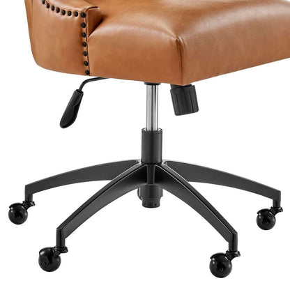 Modway - Empower Channel Tufted Vegan Leather Office Chair - EEI-4577-BLK-TAN veiw 6