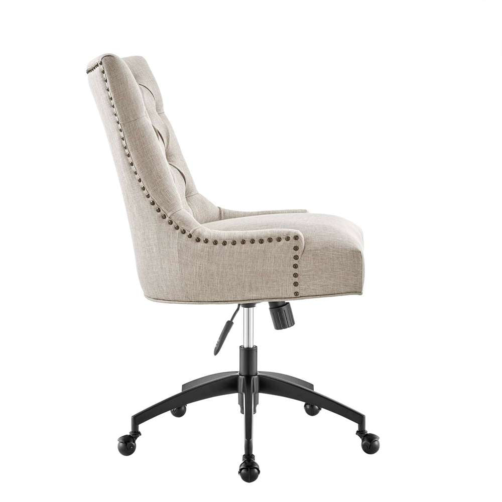 Modway - Regent Tufted Fabric Office Chair - EEI-4572-BLK-BEI veiw 3