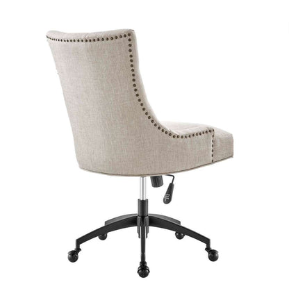 Modway - Regent Tufted Fabric Office Chair - EEI-4572-BLK-BEI veiw 4
