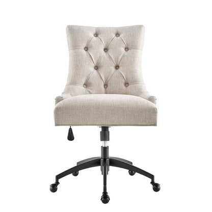 Modway - Regent Tufted Fabric Office Chair - EEI-4572-BLK-BEI veiw 5