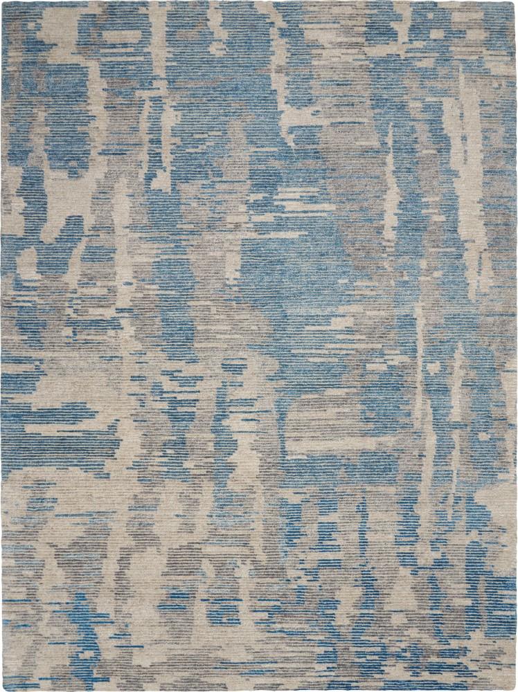 Nourison - Ellora ELL01 Blue and Grey 5 x 8 Modern Area Rug - ELL01-99446384508 veiw 1