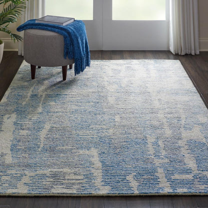 Nourison - Ellora ELL01 Blue and Grey 5 x 8 Modern Area Rug - ELL01-99446384508 veiw 2