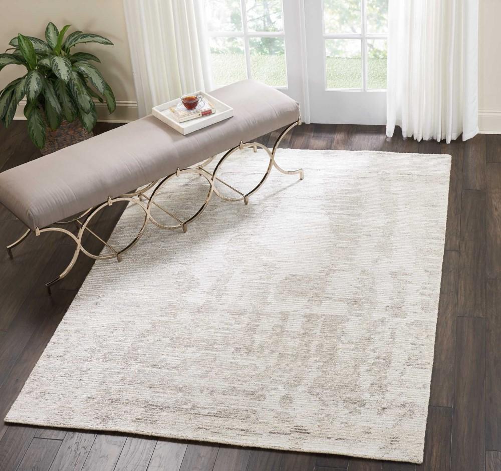 Nourison - Ellora ELL01Ivory/Bone 56in x 75in Modern Area Rug - ELL01-99446384669 veiw 2