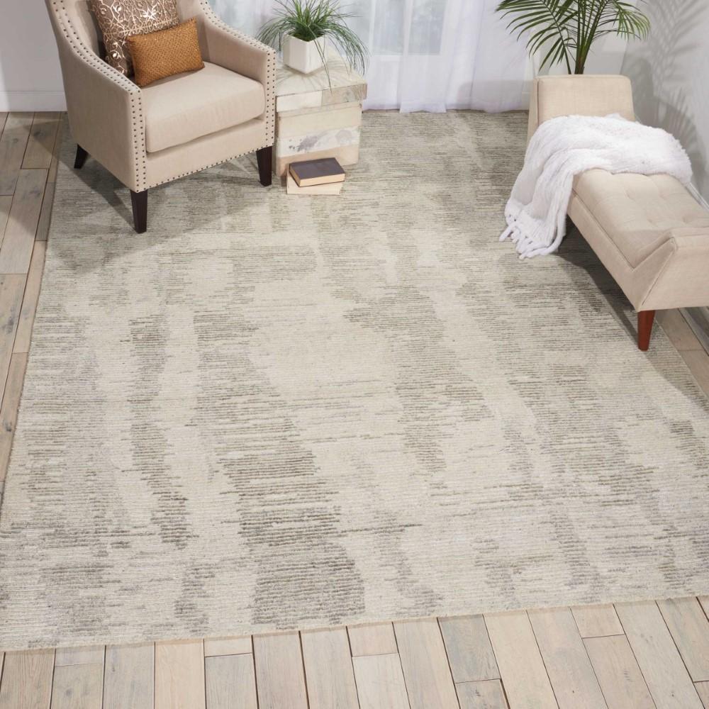 Nourison - Ellora ELL01Ivory/Bone 86in x 116in Oversized Handmade Rug - ELL01-99446384683 veiw 2
