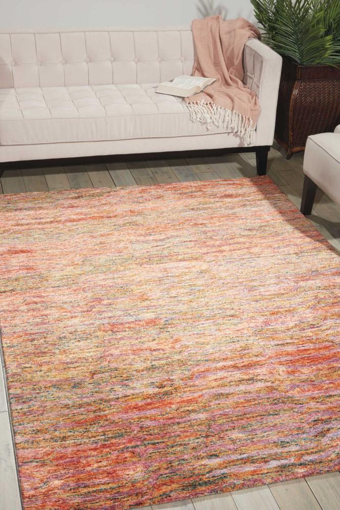 Nourison - Gemstone GEM01 Orange 56in x 75in Area Rug - GEM01-99446289179_CLOSEOUT veiw 2