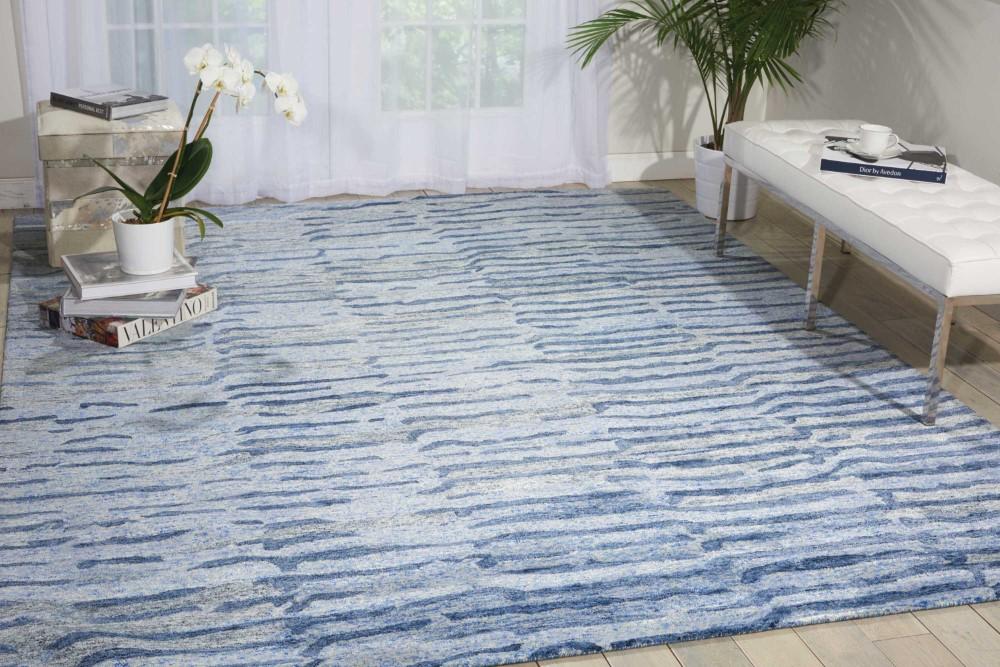 Nourison - Gemstone GEM01 Blue 99in x 139in Rug - GEM01-99446289155_CLOSEOUT veiw 2