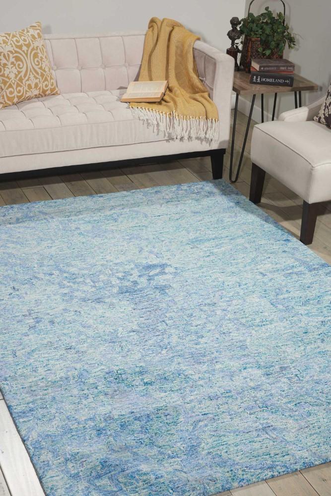 Nourison - Gemstone GEM05 Blue 39in x 59in Area Rug - GEM05-99446289506_CLOSEOUT veiw 2