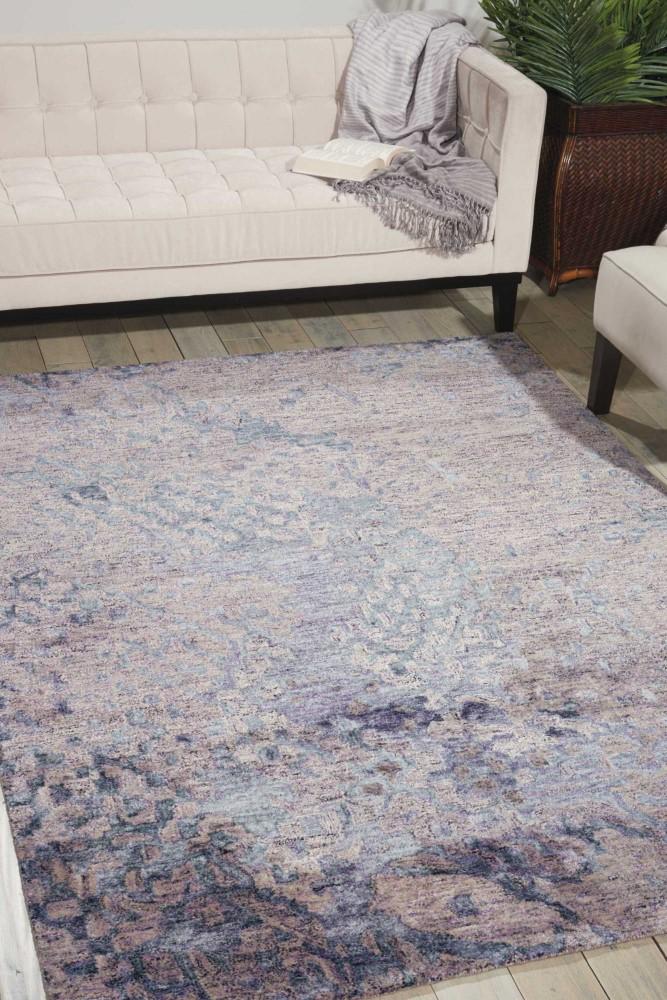 Nourison - Gemstone GEM05 Blue 39in x 59in Area Rug - GEM05-99446289407_CLOSEOUT veiw 2