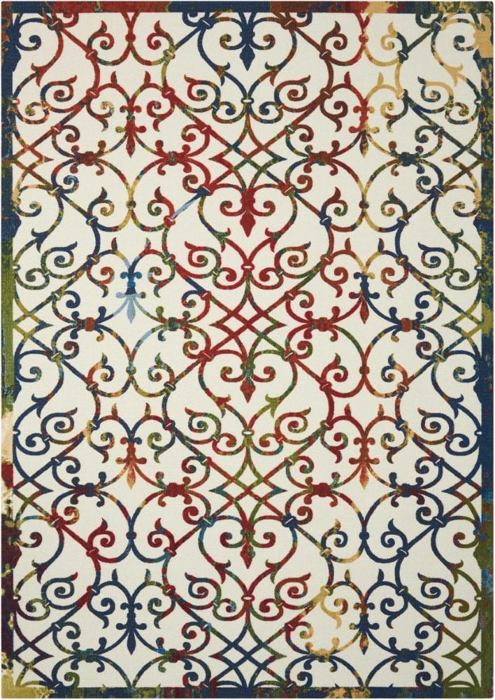 Nourison - Home & Garden RS093 Multicolor 10x13 Rug - RS093-99446337238_CLOSEOUT veiw 1