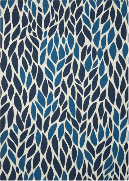 Nourison - Home & Garden RS094 Blue 10x13 Rug - RS094-99446337337_CLOSEOUT veiw 1