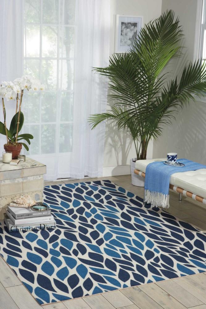 Nourison - Home & Garden RS094 Blue 44in x 63in Area Rug - RS094-99446337368_CLOSEOUT veiw 2