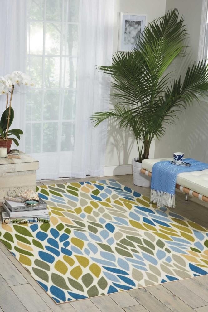 Nourison - Home & Garden RS094 Multicolor 10x13 Rug - RS094-99446337436_CLOSEOUT veiw 2