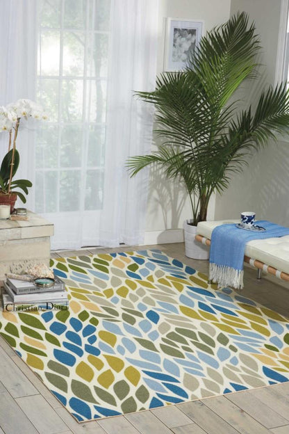Nourison - Home & Garden RS094 Multicolor 10x13 Rug - RS094-99446337436_CLOSEOUT veiw 2